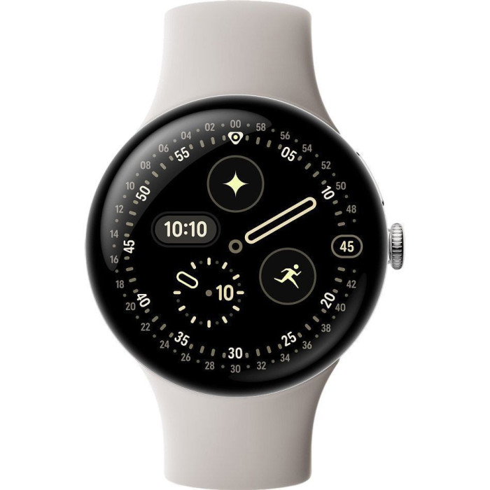 Смарт-годинник Google Pixel Watch 4 41mm Wi-Fi Polished Silver Aluminum case / Porcelain Active Band
