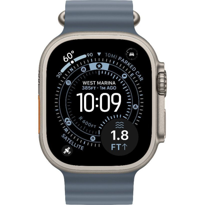 Смарт-часы Apple Watch Ultra 3 GPS + Cellular 49mm Natural Tit. Case w. Anchor Blue Ocean Band (MEWH4)