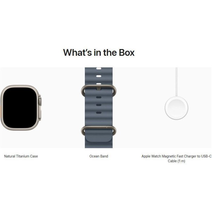 Смарт-часы Apple Watch Ultra 3 GPS + Cellular 49mm Natural Tit. Case w. Anchor Blue Ocean Band (MEWH4)