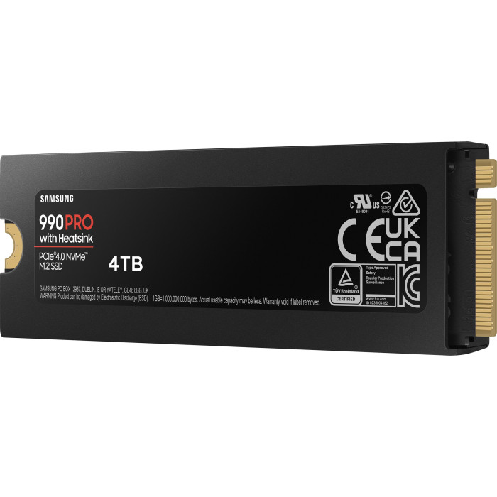 SSD накопичувач Samsung 990 PRO with Heatsink 4 TB (MZ-V9P4T0CW)