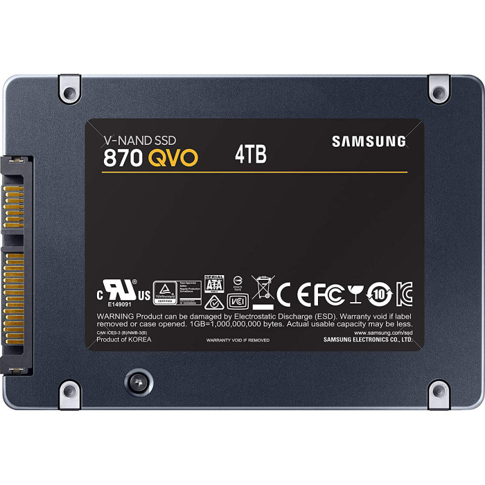 SSD накопичувач Samsung 870 QVO 4 TB (MZ-77Q4T0BW)