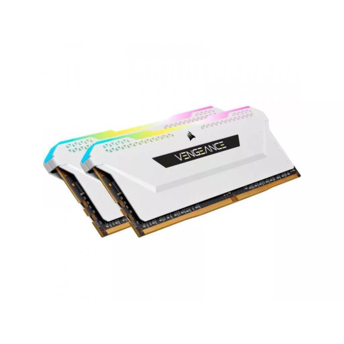 Пам'ять для настільних комп'ютерів Corsair 32 GB (2x16GB) DDR4 3600 MHz Vengeance RGB Pro SL White (CMH32GX4M2D3600C18W) Уцінка, 1 Планка