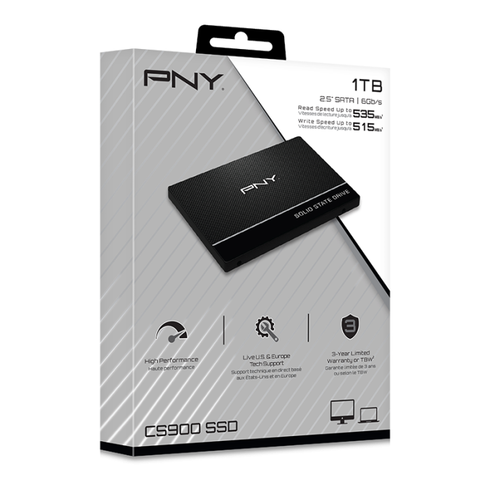 SSD накопитель PNY CS900 1 TB (SSD7CS900-1TB-RB)