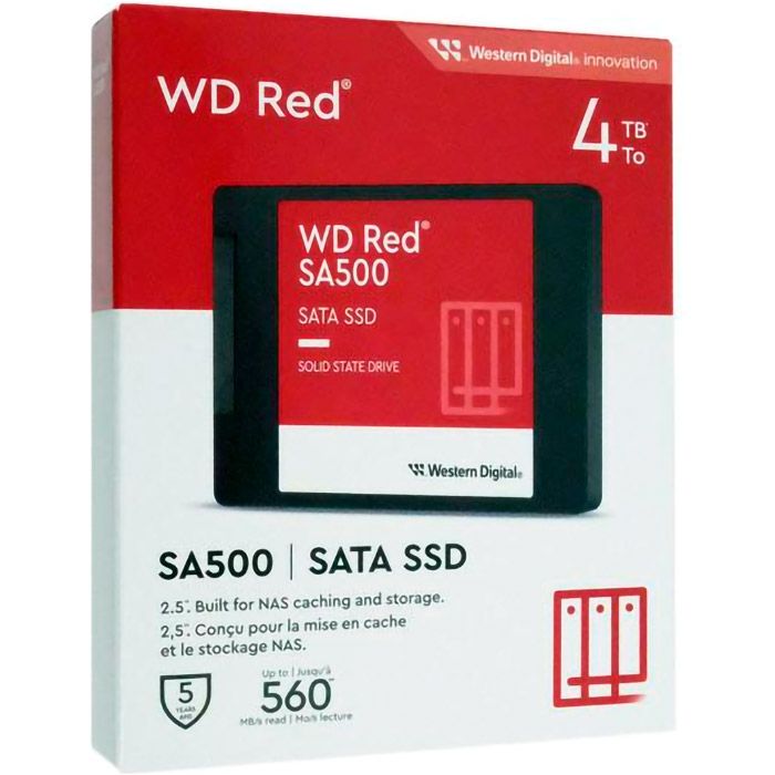 SSD накопитель WD Red SA500 4 TB (WDS400T2R0A)