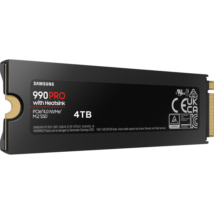 SSD накопичувач Samsung 990 PRO with Heatsink 4 TB (MZ-V9P4T0CW)