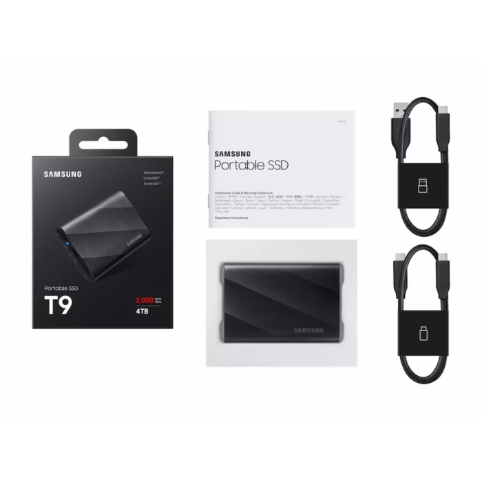 SSD накопичувач Samsung T9 4 TB Black (MU-PG4T0B)