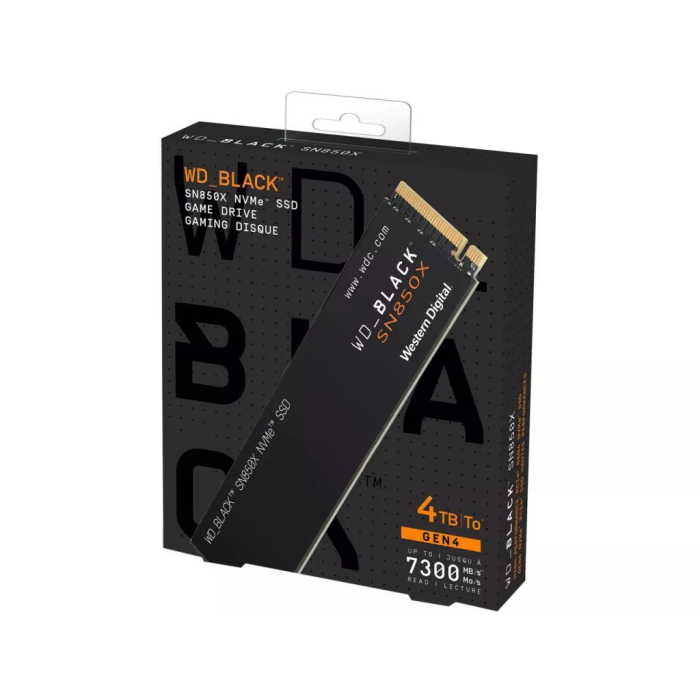 SSD накопичувач WD Black SN850X 4 TB (WDS400T2X0E)