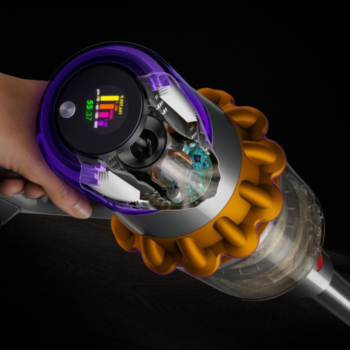 Вертикальный + ручной пылесос (2в1) Dyson V15 Detect Absolute 2023 Yellow/Nickel (446986-01)