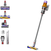Вертикальний + ручний пилосос (2в1) Dyson V15 Detect (447261-01) Yellow/Nickel