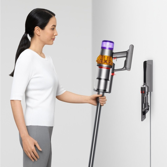 Вертикальний + ручний пилосос (2в1) Dyson V15 Detect Absolute 2023 Yellow/Nickel (446986-01)