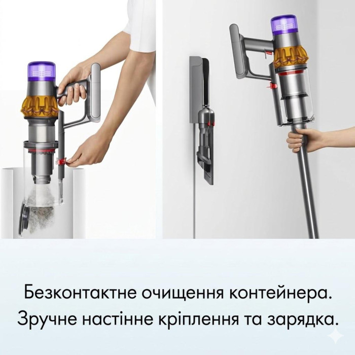 Вертикальный + ручной пылесос (2в1) Dyson V15 Detect Plus 240AW 3 Power Modes (481770-01)