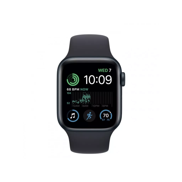 Apple Watch SE 2 GPS 40mm Midnight Aluminum Case w. Midnight S. Band - S/M (MNT73)