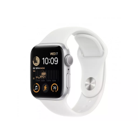 Apple Watch SE 2 GPS 40mm Silver Aluminum Case with White Sport Band (MNJV3)