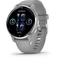 Смарт-годинник Garmin Venu 2 Plus Silver S. Steel Bezel w. Powder G. Case and S. Band (010-02496-00/10)
