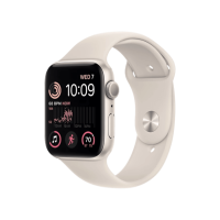 Apple Watch SE 2 GPS + Cellular 44mm Starlight Alu. Case w. Starlight S. Band S/M (MRGT3)