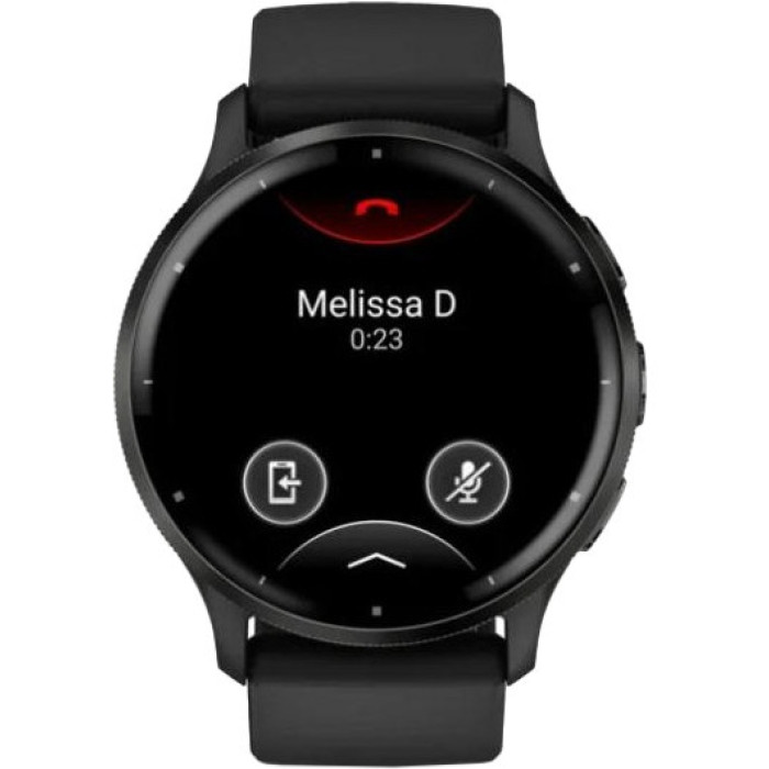 Garmin Venu 3 Slate Stainless Steel Bezel with Black Case and Silicone Band (010-02784-01/51)