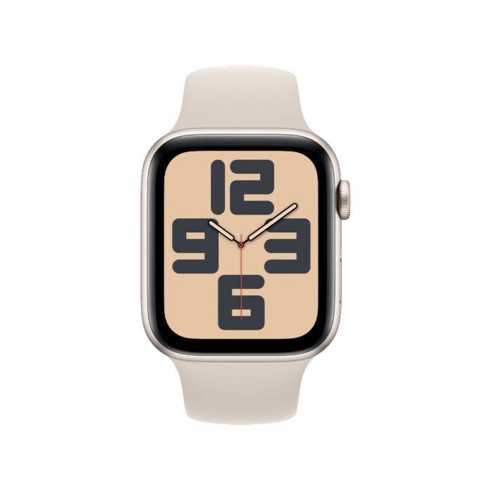 Apple Watch SE 2 GPS 44mm Starlight Aluminium Case with Starlight Sport Band M/L (MRE53)