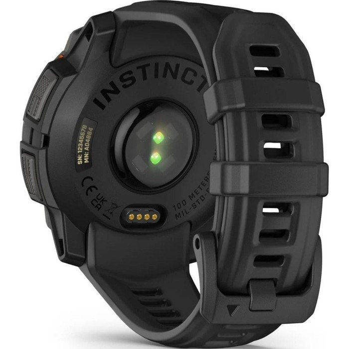 Смарт-годинник Garmin Instinct 3 45mm Solar Black with Black Band (010-02934-00/40)