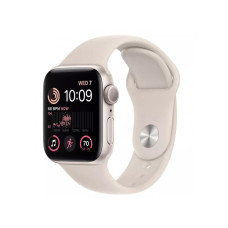 Apple Watch SE 2 GPS 44mm Starlight Aluminum Case w. Starlight Sport Band - S/M (MNTD3)