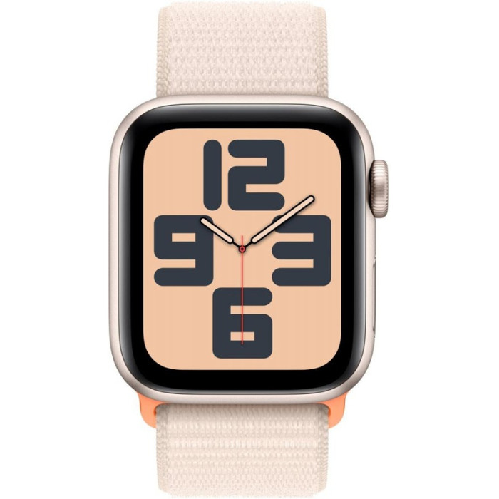 Apple Watch SE 2 GPS 40mm Starlight Aluminium Case with Starlight Sport Loop (MR9W3)