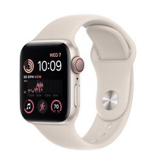 Apple Watch SE 2 GPS + Cellular 40mm Starlight Alu. Case w. Starlight Sport Band - SM (MNTK3/MRFY3/MRFW3)