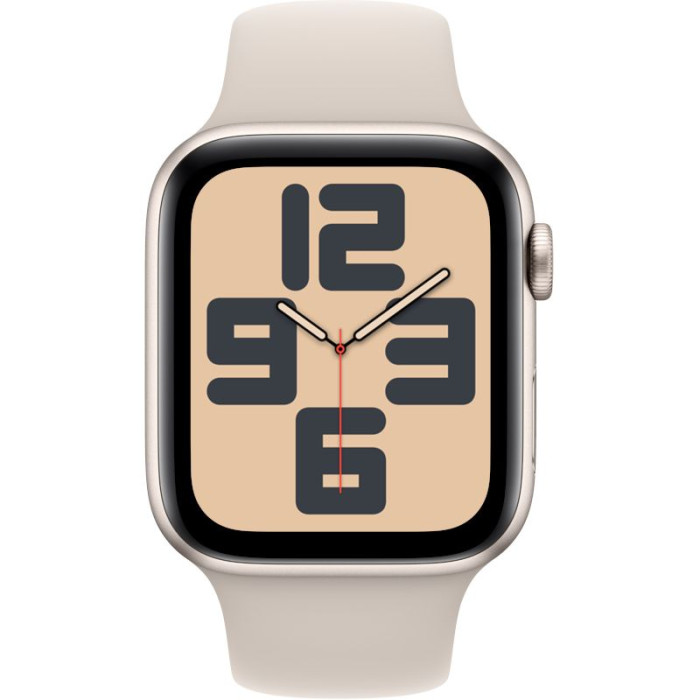 Apple Watch SE 2 GPS 44mm Starlight Aluminium Case with Starlight Sport Band S/M (MRE43)