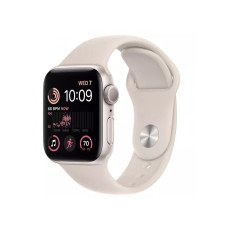 Apple Watch SE 2 GPS 44mm Starlight Aluminum Case w. Starlight Sport Band - S/M (MNTD3)