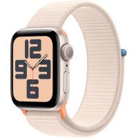Apple Watch SE 2 GPS 40mm Starlight Aluminium Case with Starlight Sport Loop (MR9W3)