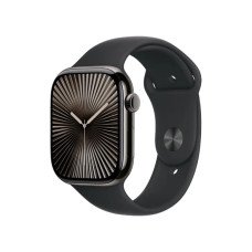 Смарт-часы Apple Watch Series 10 GPS + Cellular 46mm Slate Titanium Case w. Black Sport Band - S/M (MWYD3)