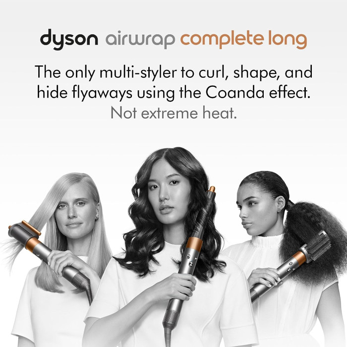 Стайлер Dyson Airwrap Complete Long Nickel/Copper (400718-01) USA + перетворювач напруги