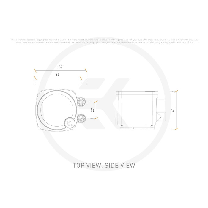 EK Nucleus AIO CR360 Dark All-in-One Liquid CPU Cooler (3831109900178)