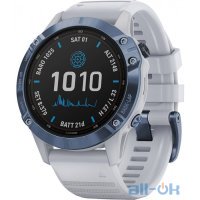Garmin Fenix 6 Pro Solar Edition Mineral Blue with Whitestone Band (010-02410-19/18)