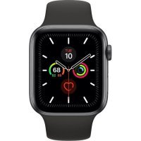 Apple WATCH Series 5 44mm Space Gray GPS Aluminium Case with Black Sport Band (MWVF2)