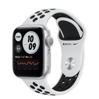 Apple Watch Nike Series 7 LTE 41mm S. Aluminum Case w. Pure Platinum/Black Nike S. Band (MKHL3)
