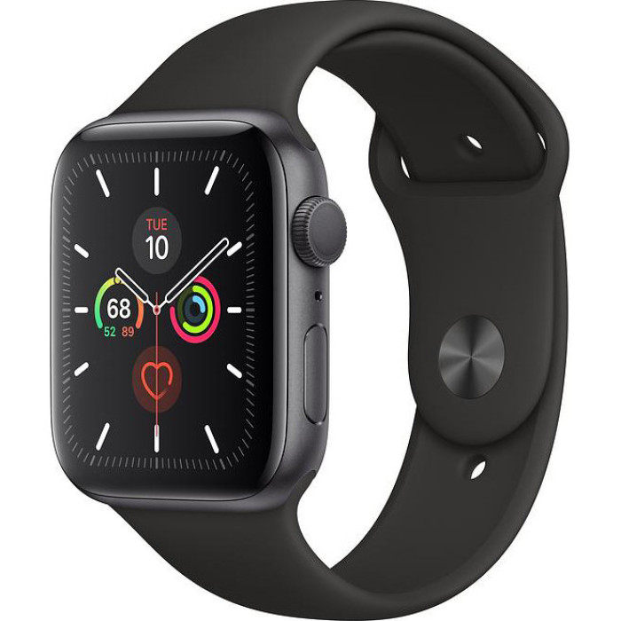 Apple WATCH Series 5 44mm Space Gray GPS Aluminium Case with Black Sport Band (MWVF2) Уценка