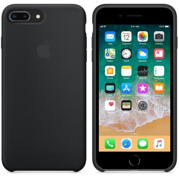 Apple iPhone 8 Plus / 7 Plus Silicone Case - Black (MQGW2)