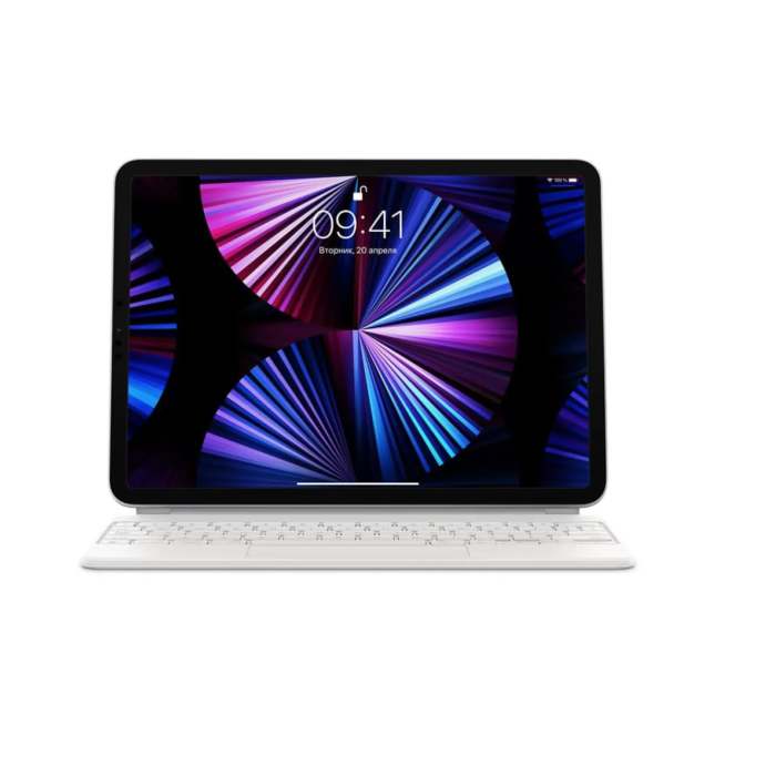Apple Magic Keyboard for iPad Pro 11" 3rd gen. and iPad Air 4th gen. - US English - White (MJQJ3)