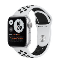 Apple Watch Nike Series 7 LTE 41mm S. Aluminum Case w. Pure Platinum/Black Nike S. Band (MKHL3)