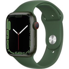 Apple Watch Series 7 GPS + Cellular 45mm Green Aluminum Case with Clover Sport Band (MKJ93)