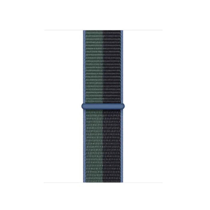 Apple Watch Series 7 45mm Green Aluminum Case with Abyss Blue/Moss Green Sport Loop (MKNR3, ML313)