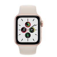 Apple Watch SE GPS 40mm Gold Aluminum Case w. Starlight S. Band (MKQ03)