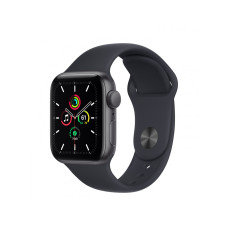 Apple Watch SE GPS 40mm Space Gray Aluminum Case w. Midnight S. Band (MKQ13)