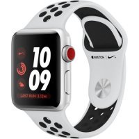 Apple Watch Series 3 Nike+ GPS + Cellular 38mm Silver w. Platinum/Black Nike B. (MQL52) A, Б/У