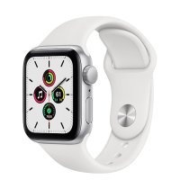 Apple Watch SE GPS 40mm Silver Aluminum Case w. White Sport B. (MYDM2)