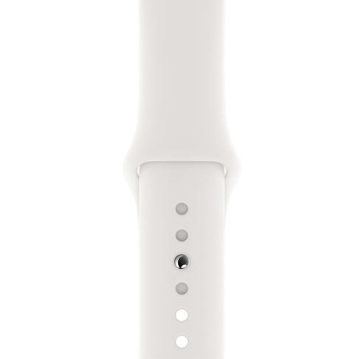 Apple Watch Series 5 40mm GPS + LTE Stainless Steel Case with White Band (MWWR2)