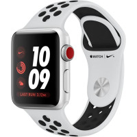 Apple Watch Series 3 Nike+ GPS + Cellular 38mm Silver w. Platinum/Black Nike B. (MQL52) A, Б/У