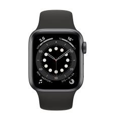 Apple Watch Series 6 GPS 40mm Space Gray Aluminum Case w. Black Sport B. (MG133)