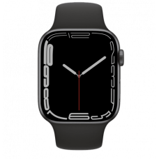 Apple Watch Series 7 GPS 45mm Midnight Aluminum Case With Midnight Sport Band (MKN53)