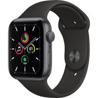 Apple Watch SE GPS 44mm Space Gray Aluminum Case w. Black Sport B. (MYDT2)