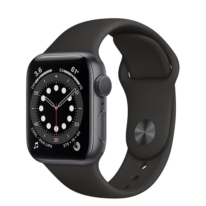 Apple Watch Series 6 GPS 40mm Space Gray Aluminum Case w. Black Sport B. (MG133)